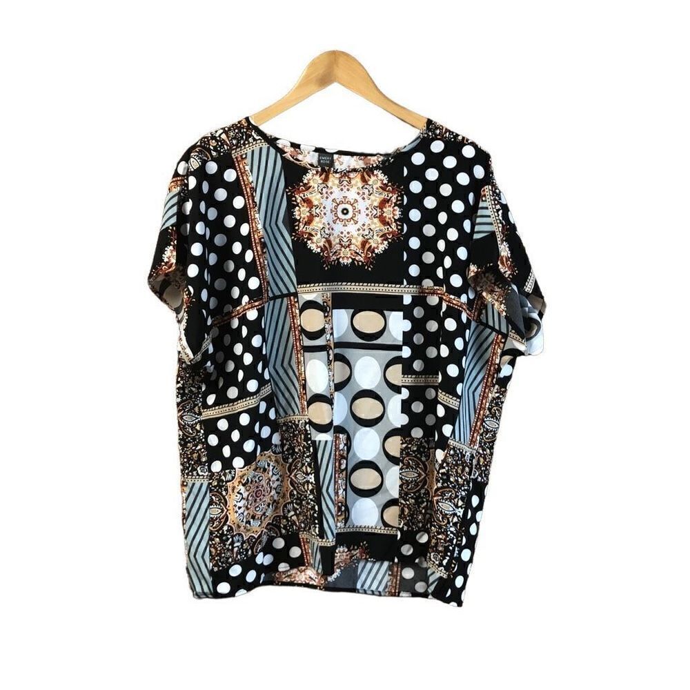Emery Rose XXL (2XL) Bold Pattern Shell